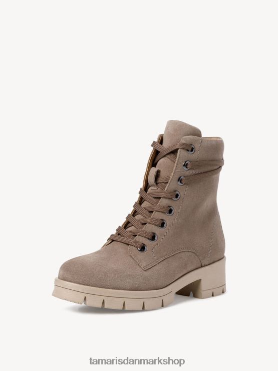 Tamaris Kvinder læderstøvle - brun/taupe XVXV8T1382 sko