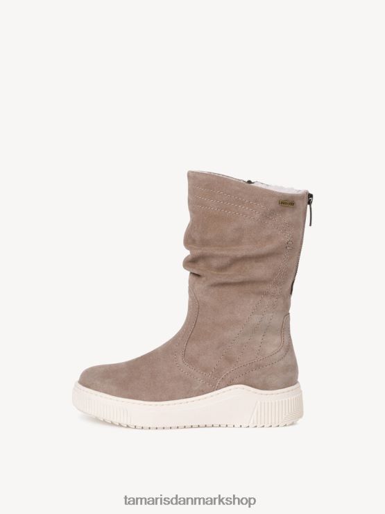 Tamaris Kvinder læderstøvle - brun/taupe XVXV8T225 sko