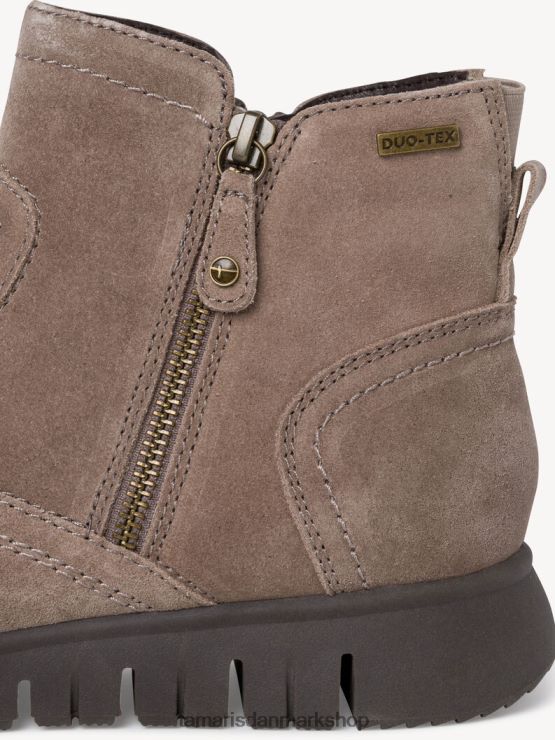 Tamaris Kvinder læderstøvle - brun/taupe XVXV8T462 sko