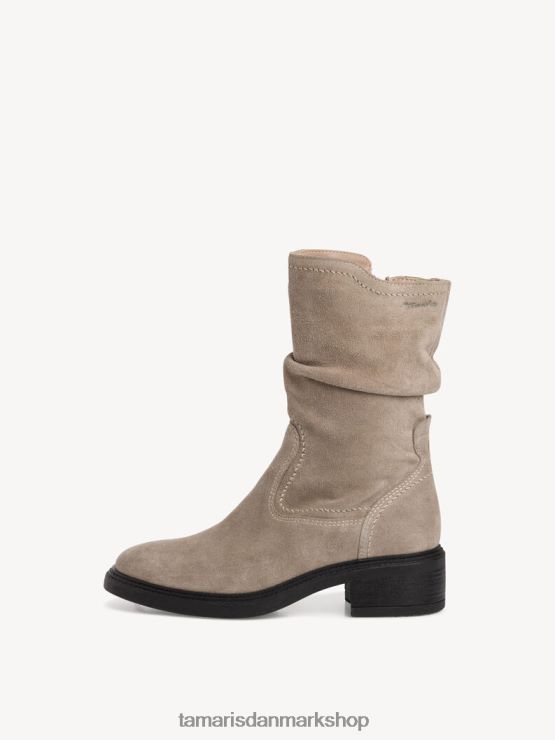 Tamaris Kvinder læderstøvle - brun/taupe XVXV8T715 sko