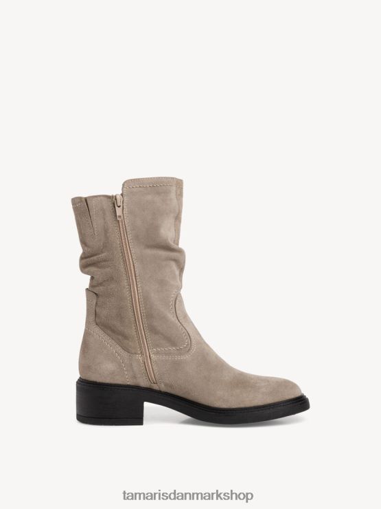 Tamaris Kvinder læderstøvle - brun/taupe XVXV8T715 sko