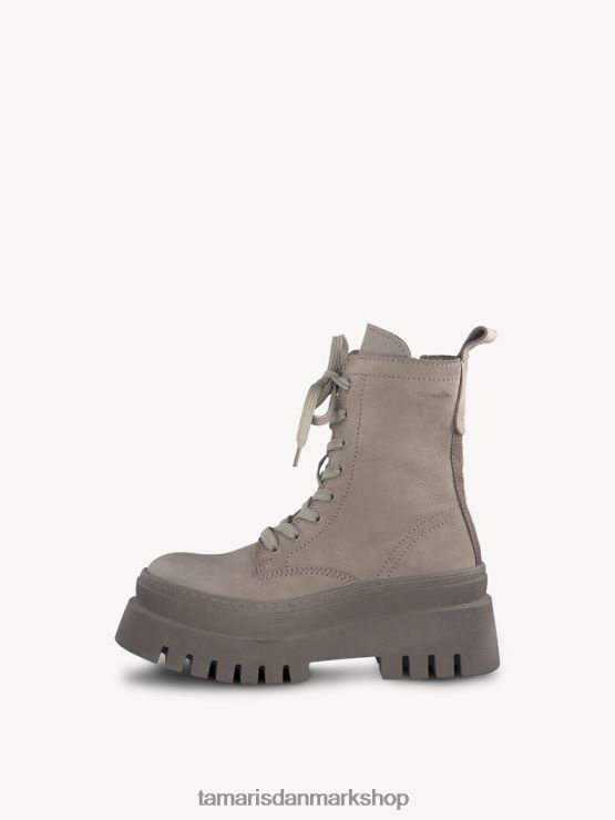 Tamaris Kvinder læderstøvle - brun/taupe uni XVXV8T160 sko