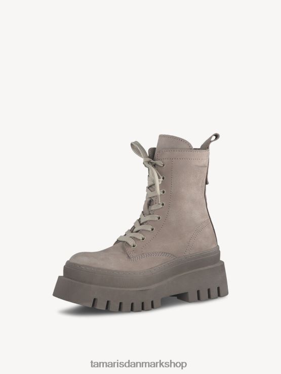 Tamaris Kvinder læderstøvle - brun/taupe uni XVXV8T160 sko