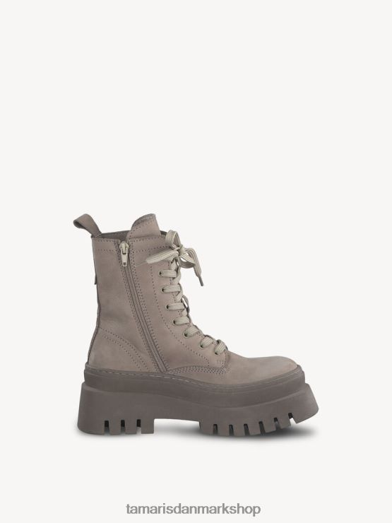 Tamaris Kvinder læderstøvle - brun/taupe uni XVXV8T160 sko