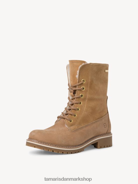 Tamaris Kvinder læderstøvle - brunt varmt foer/kamel XVXV8T2039 sko