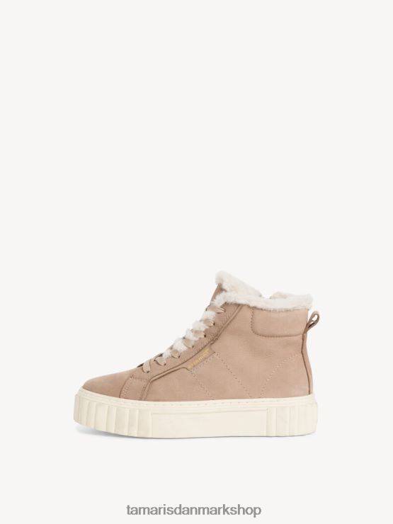 Tamaris Kvinder læderstøvle - brunt varmt foer/taupe XVXV8T1236 sko