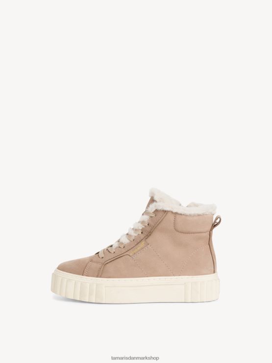 Tamaris Kvinder læderstøvle - brunt varmt foer/taupe XVXV8T1236 sko