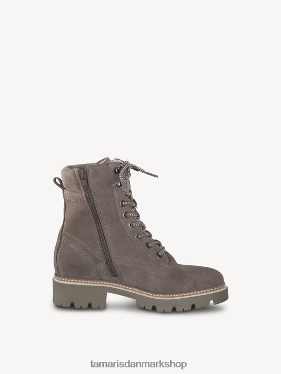 Tamaris Kvinder læderstøvle - brunt varmt foer/taupe XVXV8T49 sko