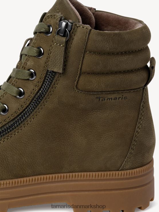 Tamaris Kvinder læderstøvle - grøn/khaki XVXV8T1616 sko