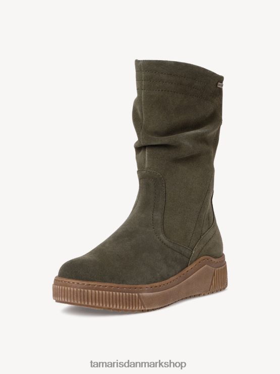 Tamaris Kvinder læderstøvle - grøn/khaki XVXV8T90 sko