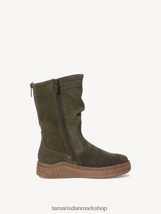 Tamaris Kvinder læderstøvle - grøn/khaki XVXV8T90 sko