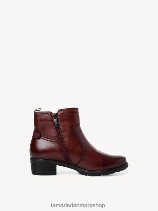 Tamaris Kvinder læderstøvle - rød/bordeaux XVXV8T1809 sko