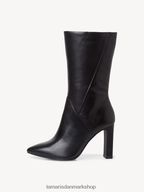 Tamaris Kvinder læderstøvle - sort XVXV8T1042 sko