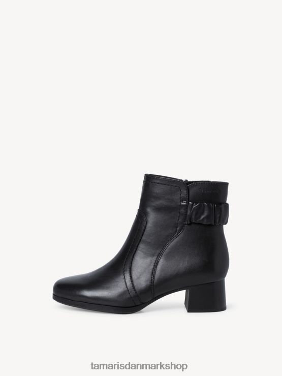 Tamaris Kvinder læderstøvle - sort XVXV8T1444 sko