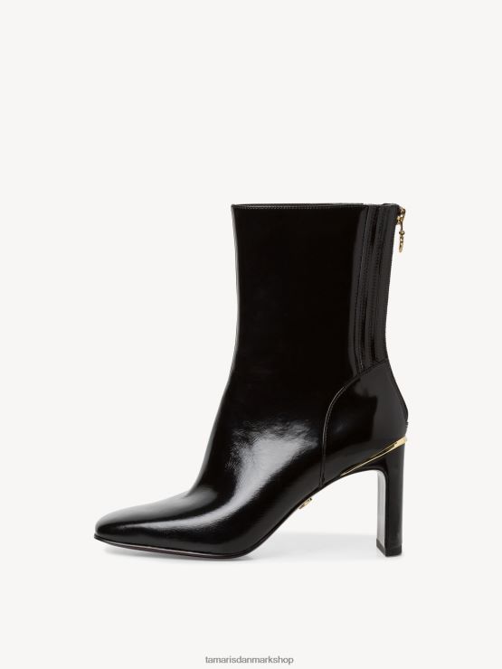 Tamaris Kvinder læderstøvle - sort XVXV8T1834 sko