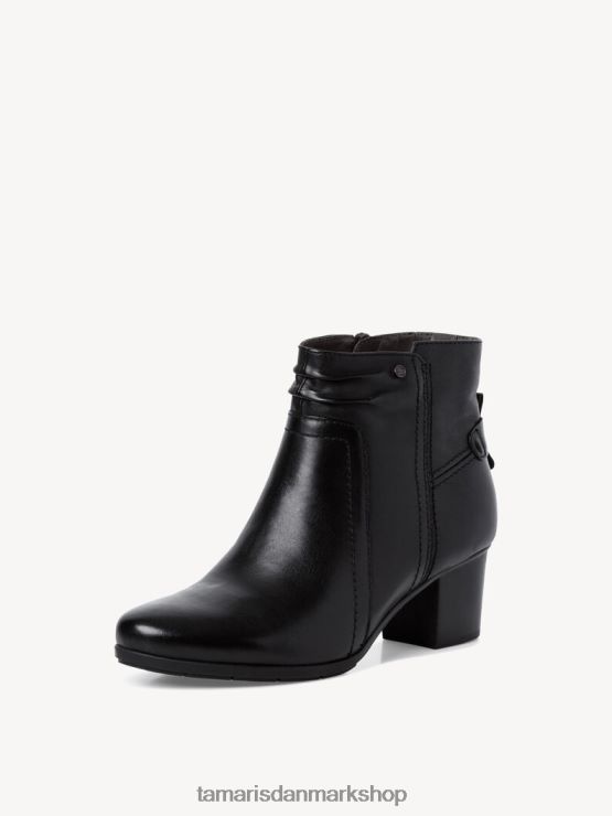 Tamaris Kvinder læderstøvle - sort XVXV8T1958 sko