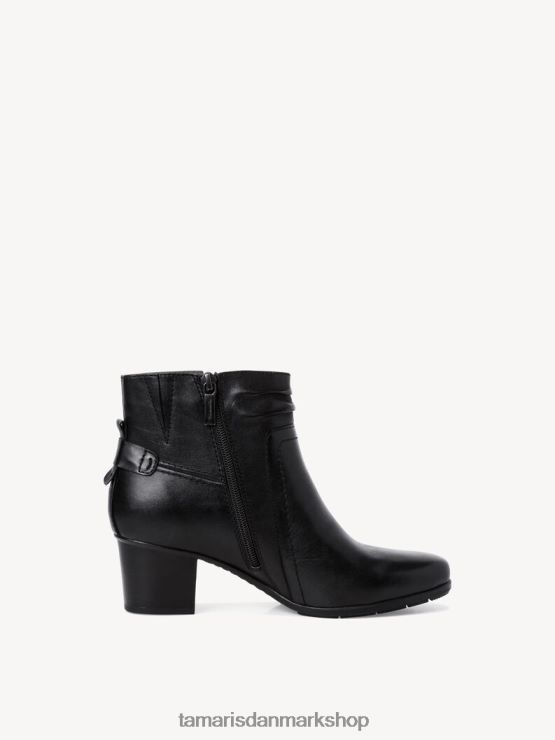 Tamaris Kvinder læderstøvle - sort XVXV8T1958 sko