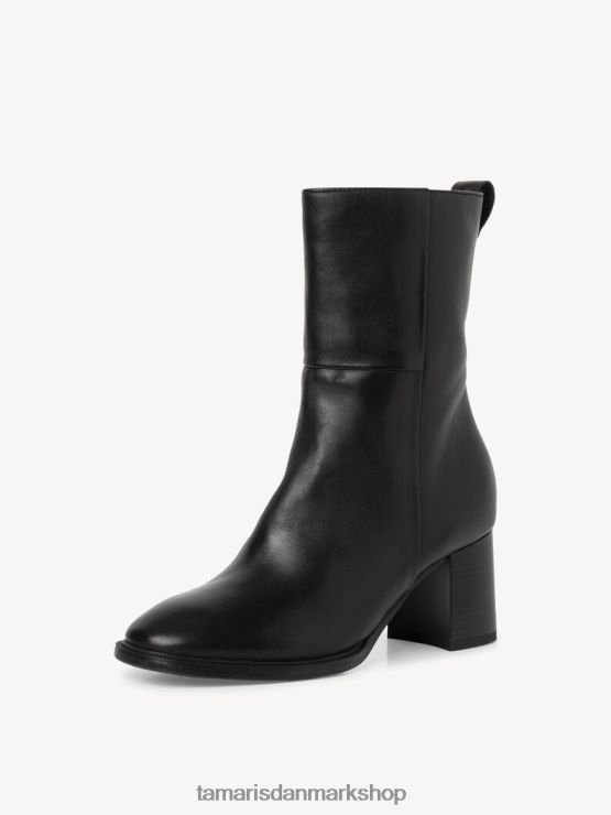 Tamaris Kvinder læderstøvle - sort XVXV8T2114 sko