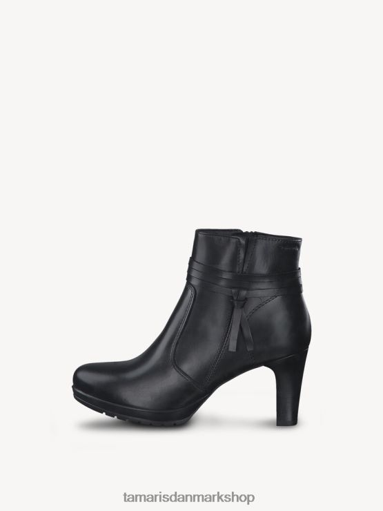 Tamaris Kvinder læderstøvle - sort/sort læder XVXV8T2131 sko