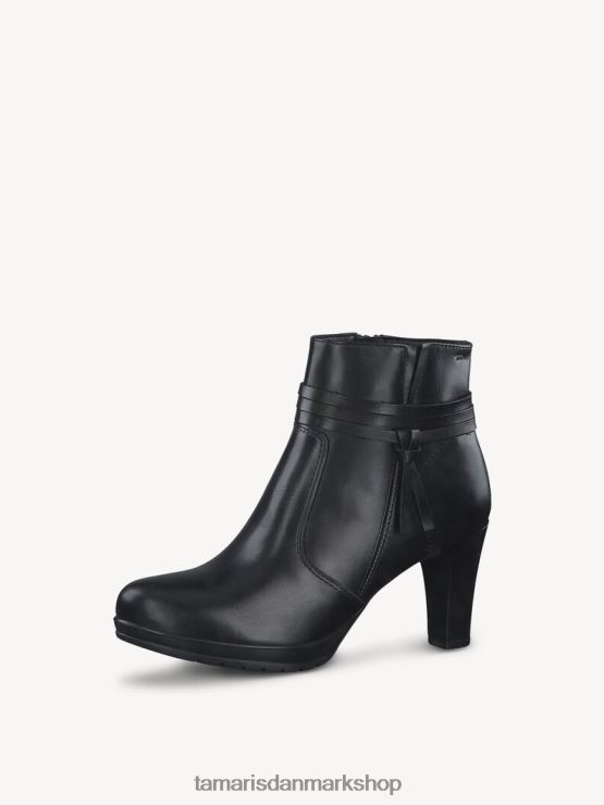 Tamaris Kvinder læderstøvle - sort/sort læder XVXV8T2131 sko