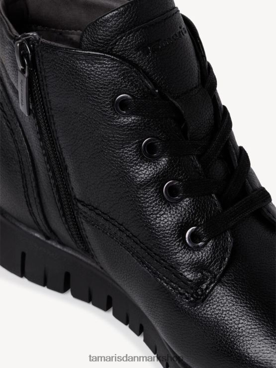 Tamaris Kvinder læderstøvle - sort/sort nappa XVXV8T1121 sko