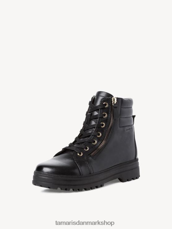 Tamaris Kvinder læderstøvle - sort/sort nappa XVXV8T1379 sko