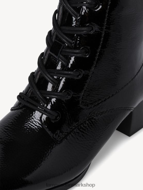 Tamaris Kvinder læderstøvle - sort/sort patent XVXV8T2030 sko