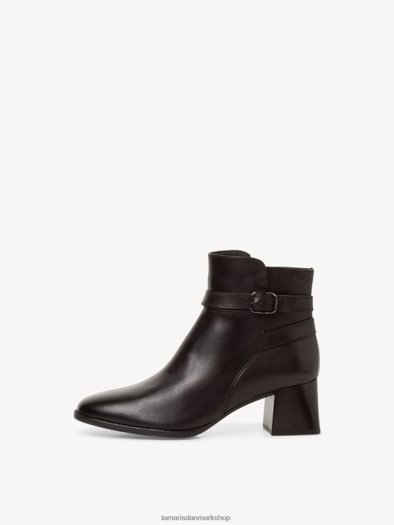 Tamaris Kvinder læderstøvle - sort/sort uni XVXV8T1407 sko