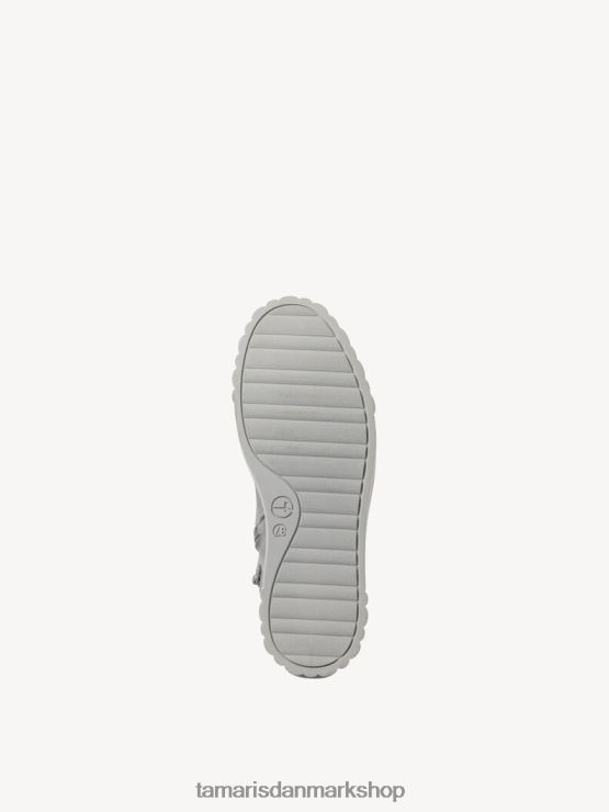 Tamaris Kvinder læderstøvle - sort varmt foer/grå XVXV8T1408 sko