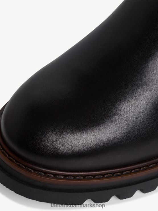 Tamaris Kvinder læderstøvle - sort varmt foer/sort XVXV8T1752 sko