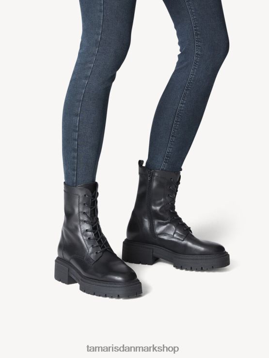 Tamaris Kvinder læderstøvle - sort varmt foer/sort XVXV8T495 sko