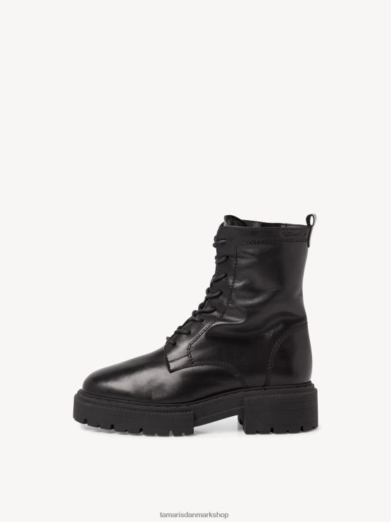 Tamaris Kvinder læderstøvle - sort varmt foer/sort XVXV8T495 sko