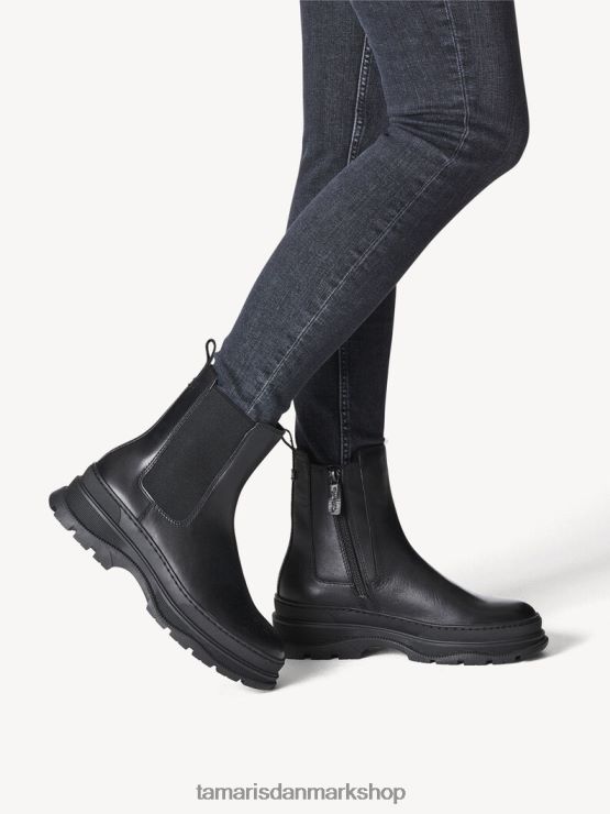 Tamaris Kvinder læderstøvle - sort varmt foer/sort XVXV8T506 sko