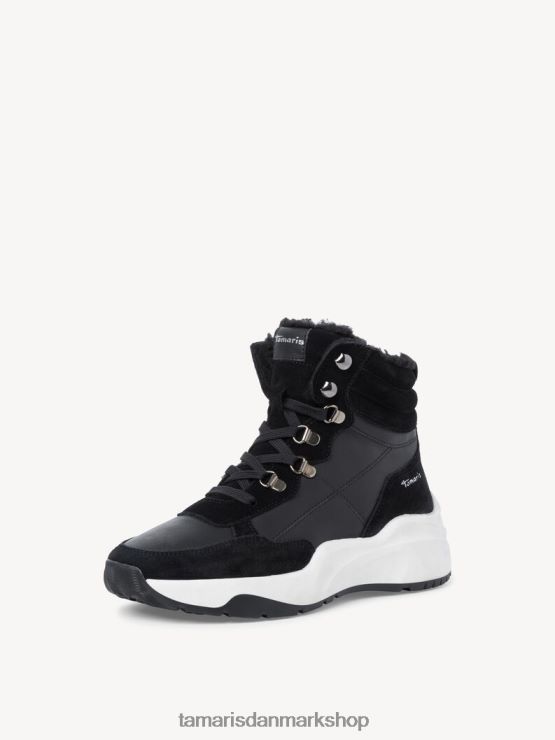 Tamaris Kvinder læderstøvle - sort varmt foer/sort kam XVXV8T32 sko
