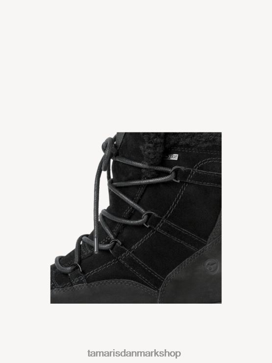 Tamaris Kvinder læderstøvle - sort varmt foer/sort uni XVXV8T320 sko