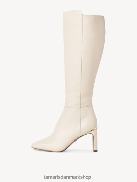 Tamaris Kvinder læderstøvler - beige/elfenben XVXV8T1794 sko