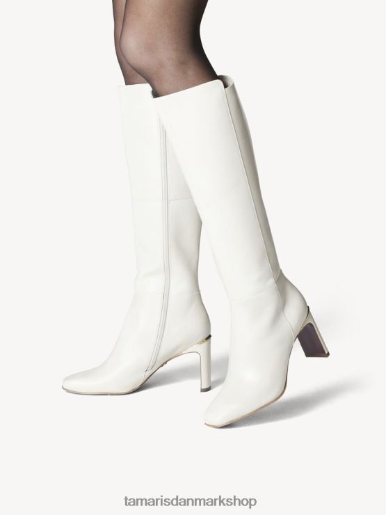 Tamaris Kvinder læderstøvler - beige/elfenben XVXV8T1794 sko