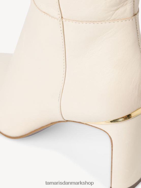 Tamaris Kvinder læderstøvler - beige/elfenben XVXV8T1794 sko