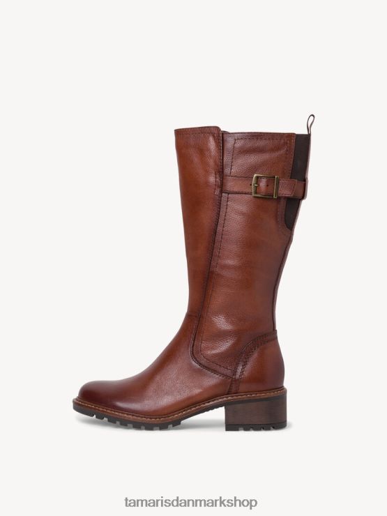 Tamaris Kvinder læderstøvler - brun/kastanje XVXV8T1797 sko