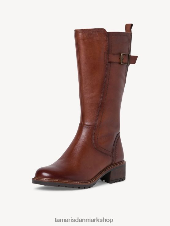 Tamaris Kvinder læderstøvler - brun/kastanje XVXV8T1797 sko