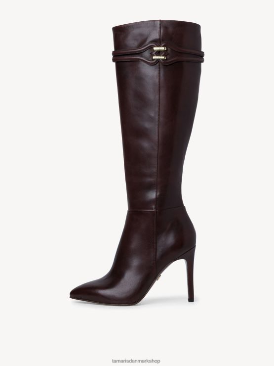 Tamaris Kvinder læderstøvler - brun/mocca XVXV8T1270 sko