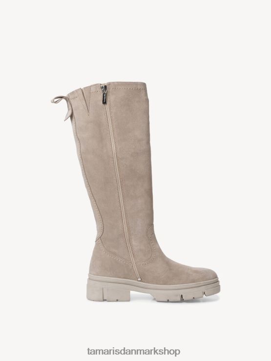 Tamaris Kvinder læderstøvler - brun/taupe ruskind XVXV8T314 sko