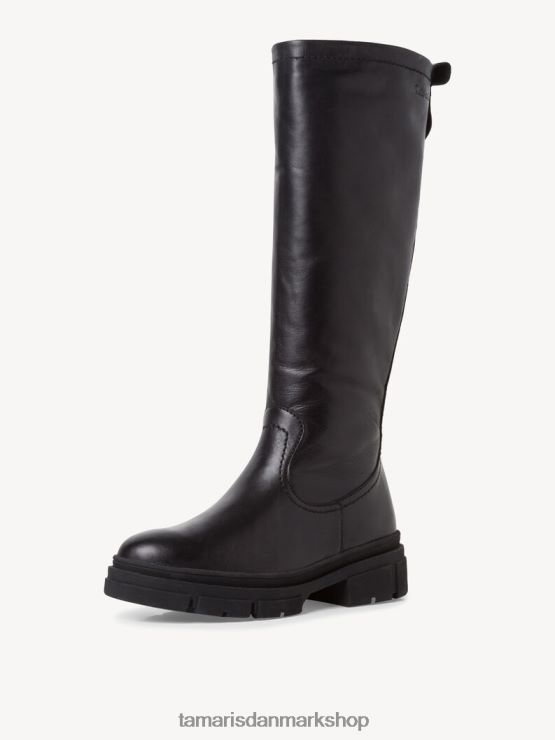 Tamaris Kvinder læderstøvler - sort varmt foer/sort læder XVXV8T2015 sko