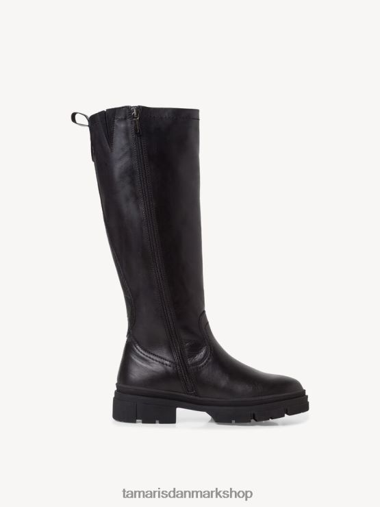 Tamaris Kvinder læderstøvler - sort varmt foer/sort læder XVXV8T2015 sko