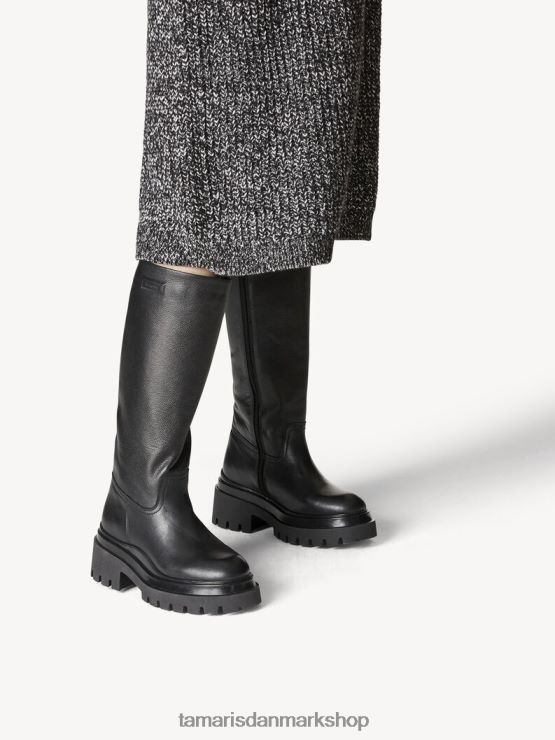 Tamaris Kvinder læderstøvler - sorte XVXV8T16 sko