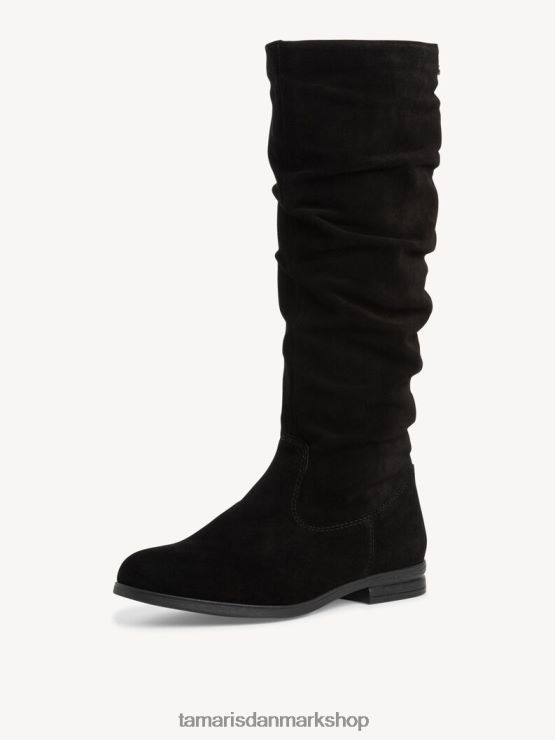 Tamaris Kvinder læderstøvler - sorte XVXV8T1764 sko