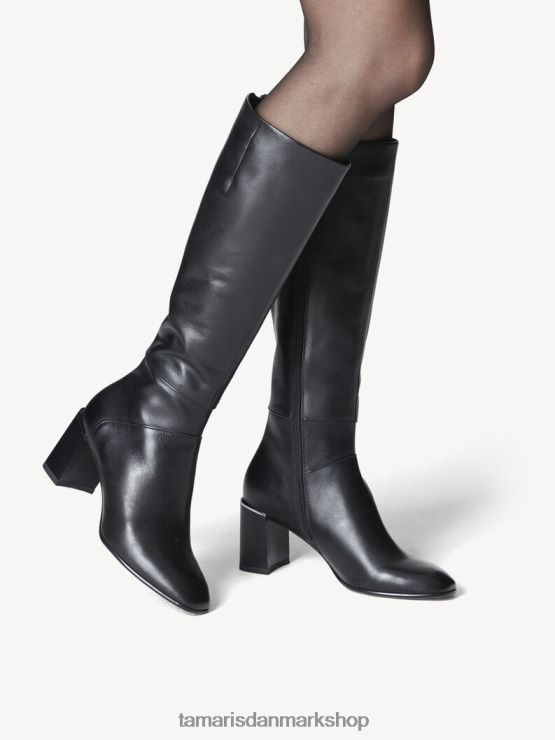 Tamaris Kvinder læderstøvler - sorte XVXV8T2063 sko