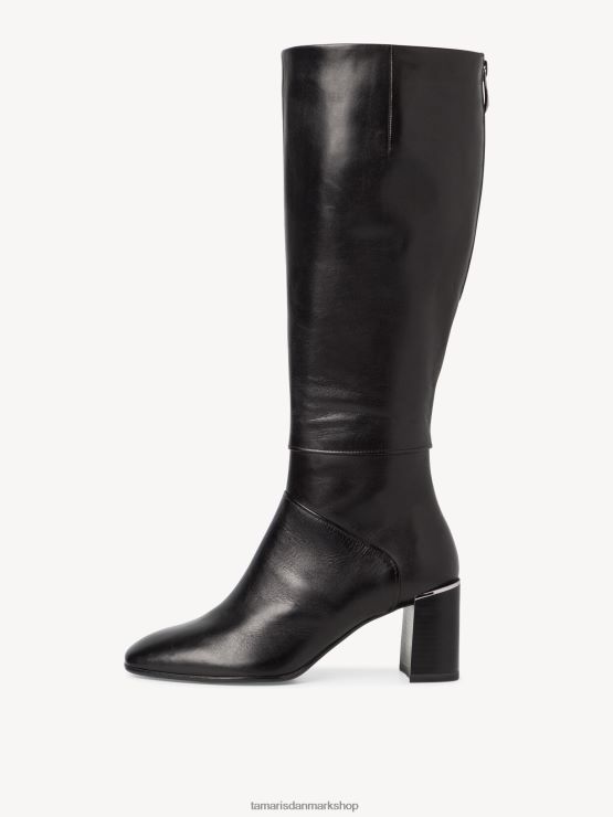 Tamaris Kvinder læderstøvler - sorte XVXV8T2063 sko