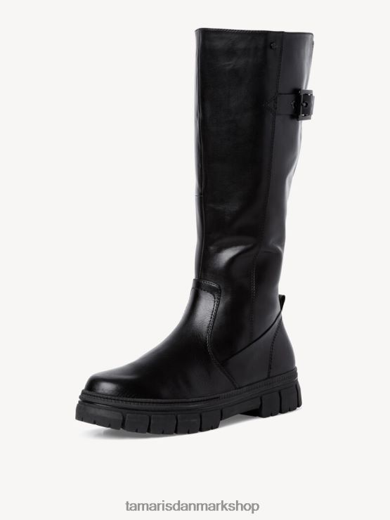 Tamaris Kvinder læderstøvler - sorte XVXV8T358 sko