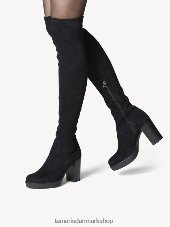 Tamaris Kvinder overknee støvler - sorte XVXV8T1832 sko